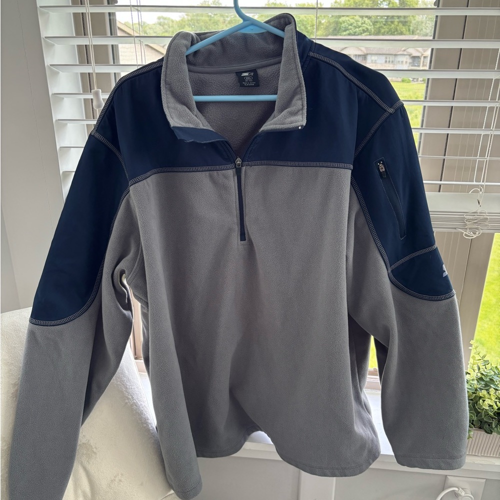 Quarter-Zip Sweater with Soft Fleece Material